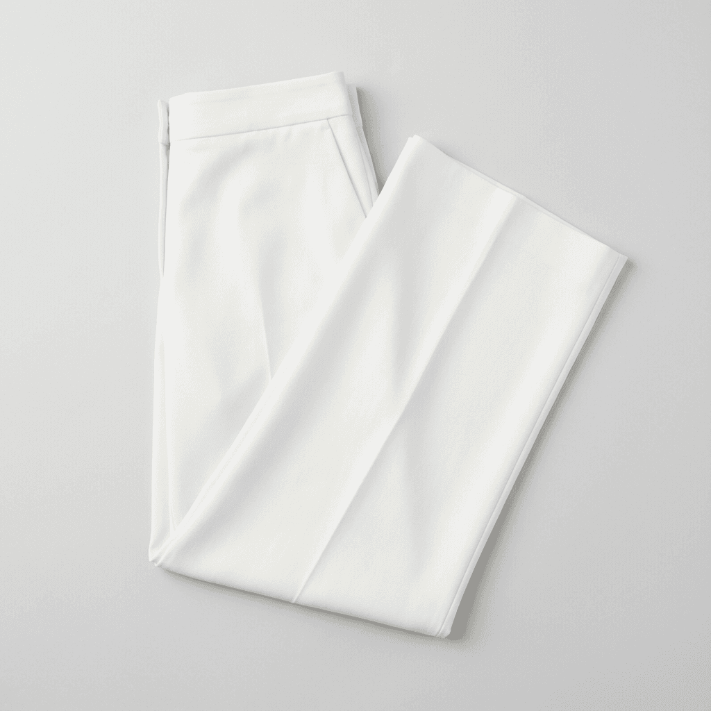 Flat-lay trousers