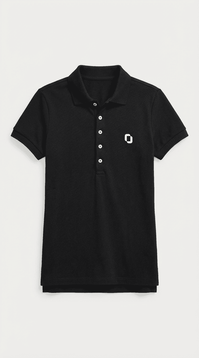 Flat-lay polo shirt