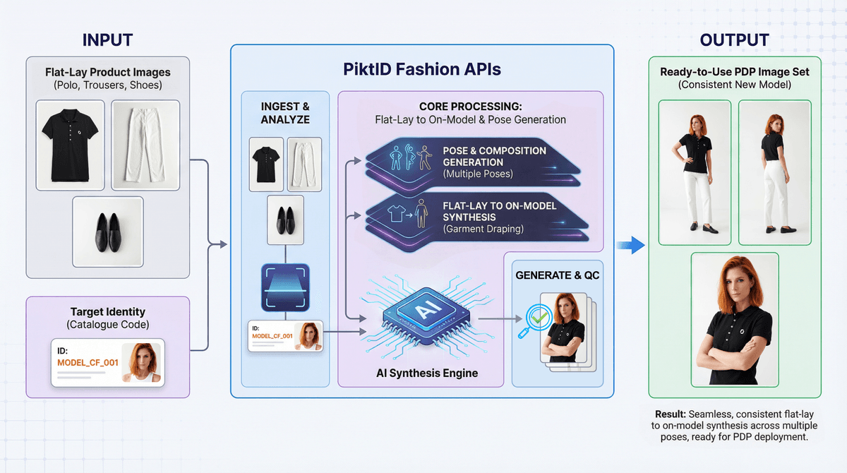 Flat-lay to On-Model API workflow