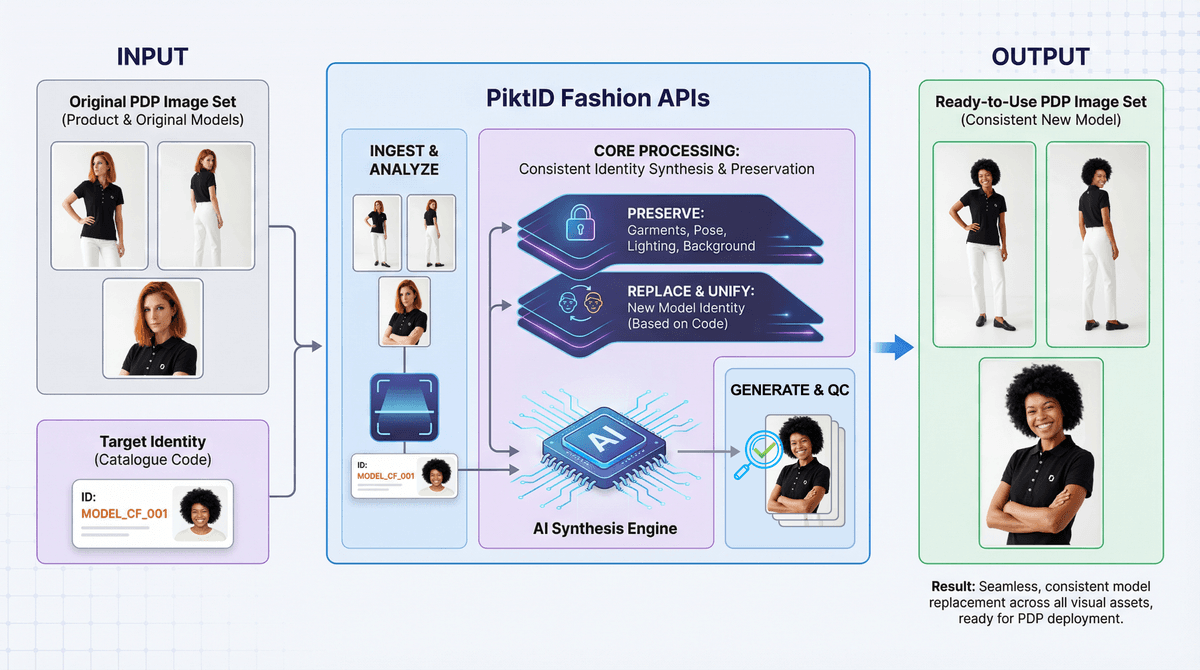 Model Swap API workflow